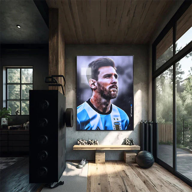 LIONEL MESSI WALL ART