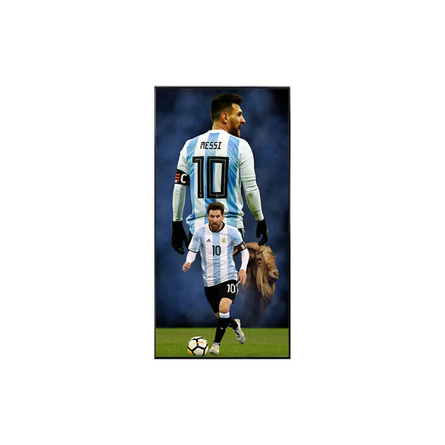 Lionel Messi GOAT Poster Wall Art – Argentina Football Legend Decor for Living Room & Bedroom