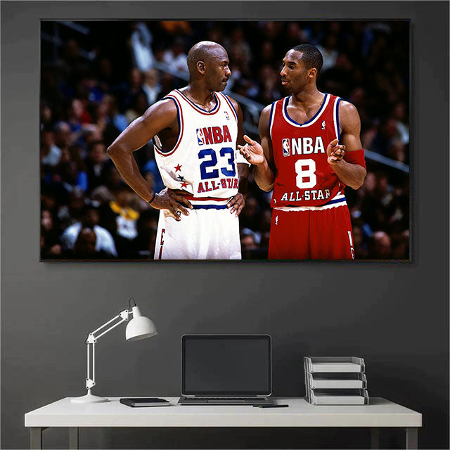 Jordan 🏀 & Kobe 🐍 | Free-Throw Line Dunk Wall Art
