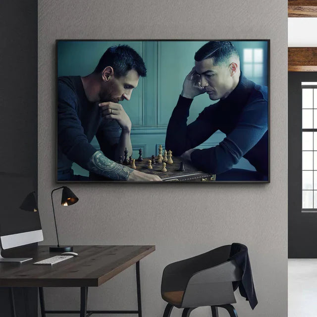 LIONEL MESSI AND CRISTIANO RONALDO - Horizontal 3:2 WallArt