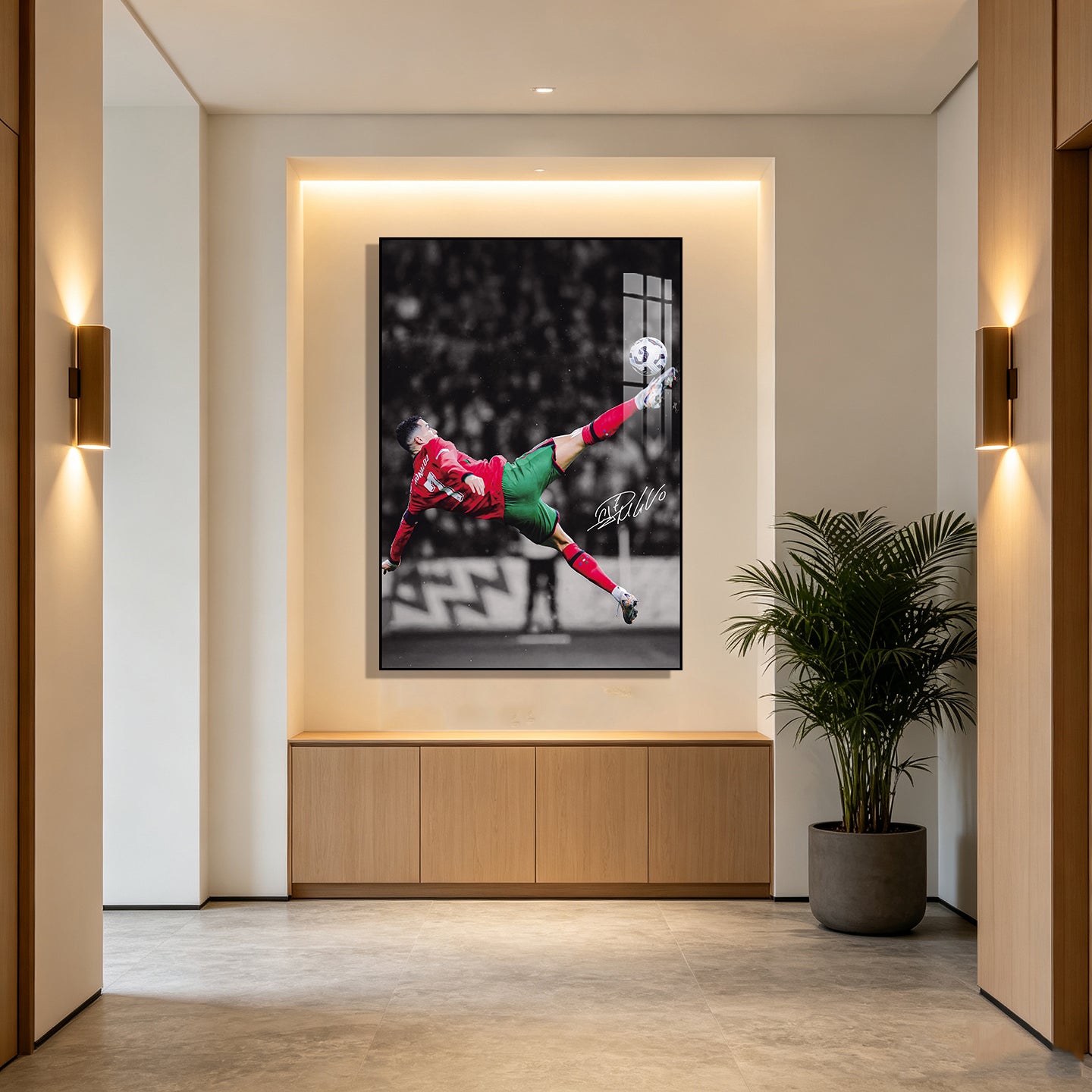 Ronaldo CR7 football Portugal poster wall decoration hanging painting