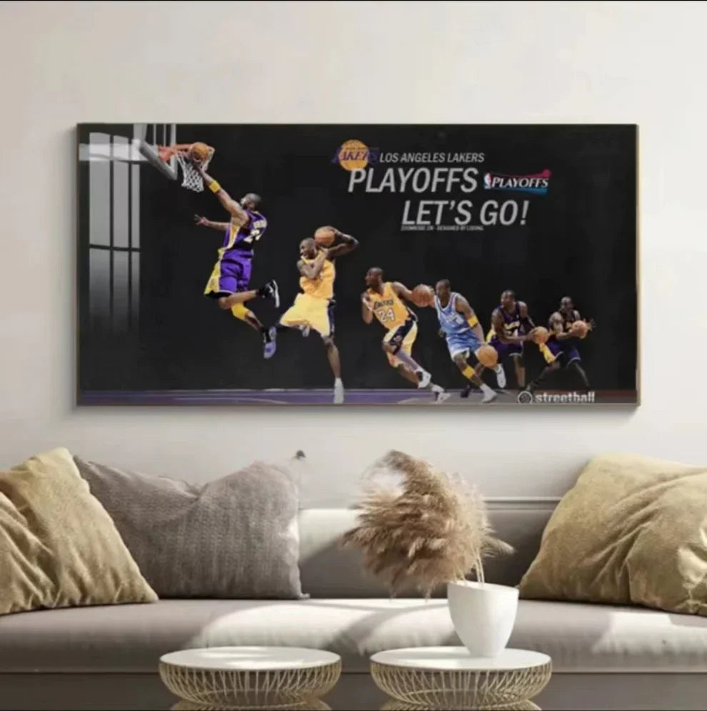 Kobe Bryant 🐍 Lakers Wall Art – Inspirational Basketball Poster for Living Room & Bedroom Decor