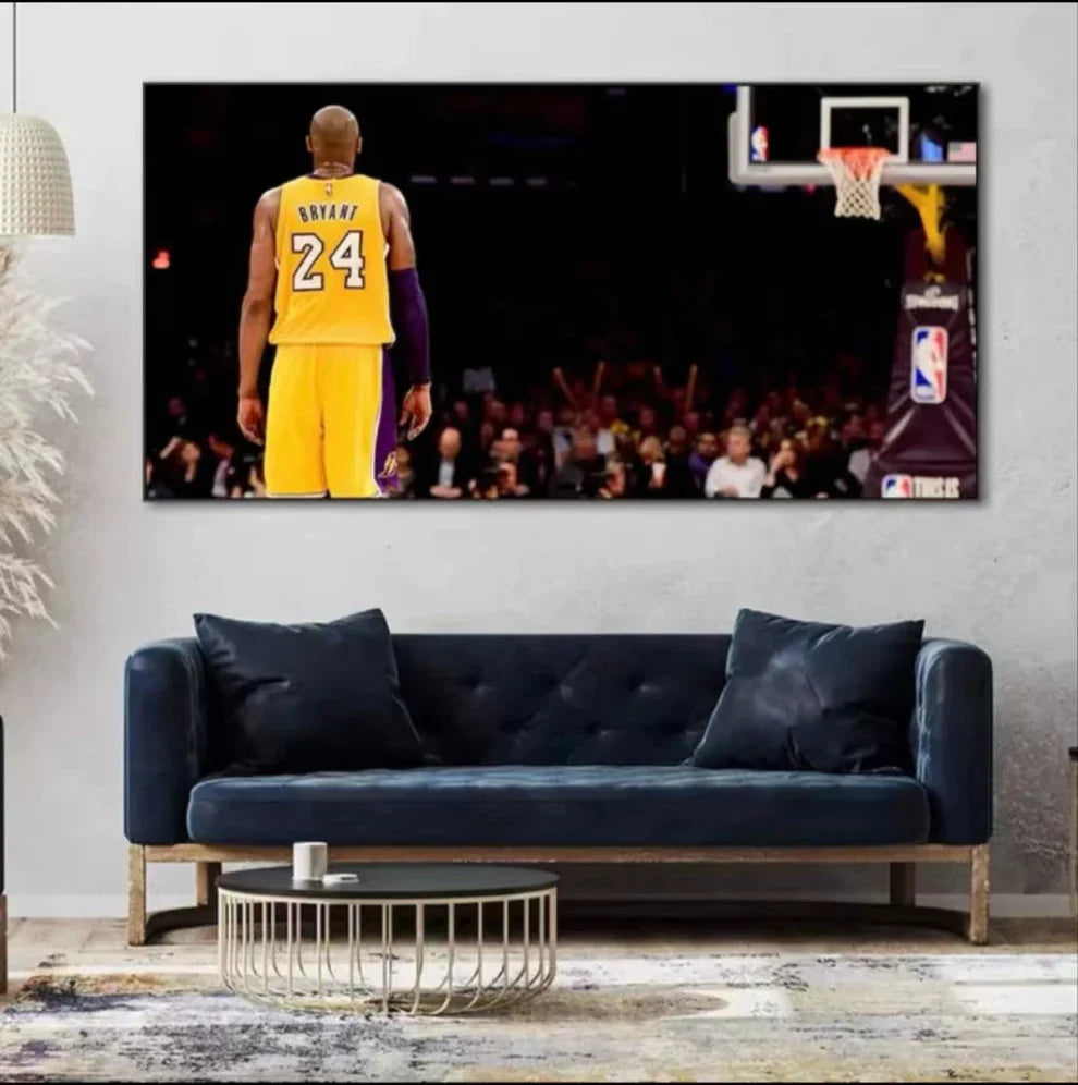 Kobe Bryant 🐍 No.24 Championship Tribute Poster – Iconic Celebration Moment Wall Art