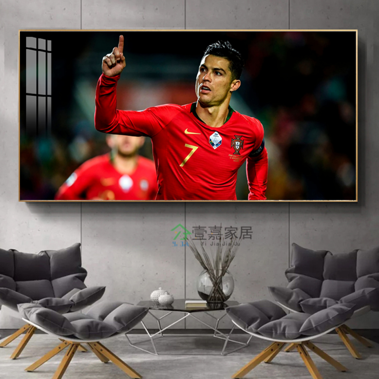 Cristiano Ronaldo Decorative Painting Star Football Hanging Painting
