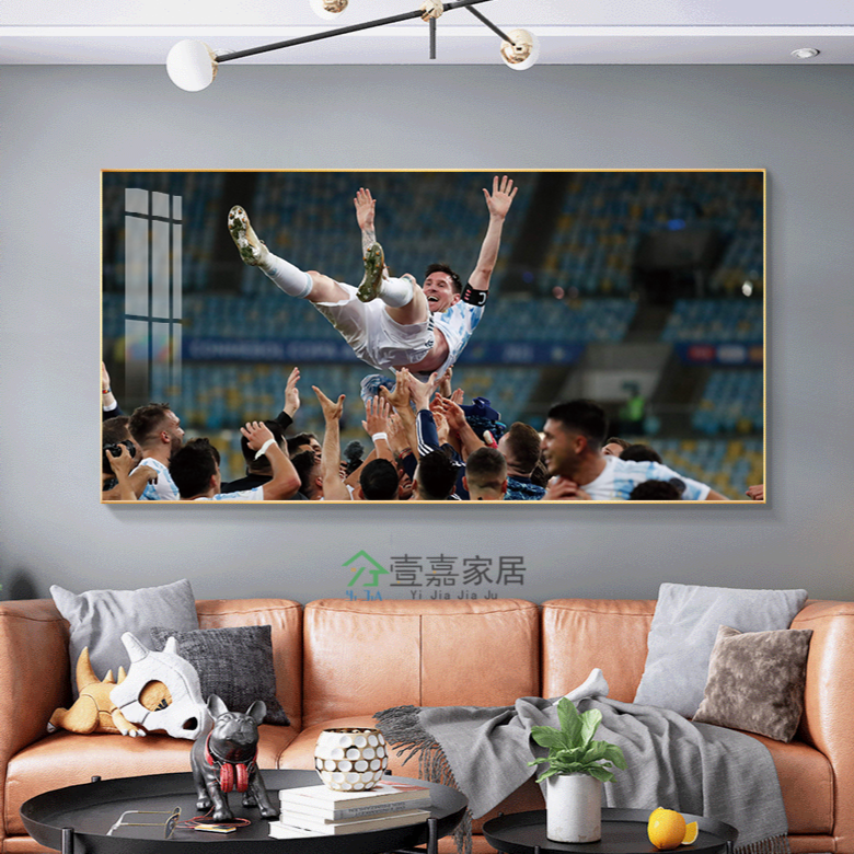 Leo Messi Decoration Painting Star Football Hanging Painting Fan Bedroom