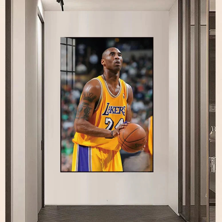 Kobe Bryant No.24 🐍 Championship Wall Art | Basketball Legend Decor