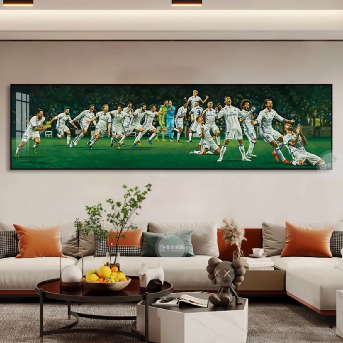 Cristiano Ronaldo Career Tribute Football Wall Art - Portugal & Real Madrid Legend Landscape Print Home Decor