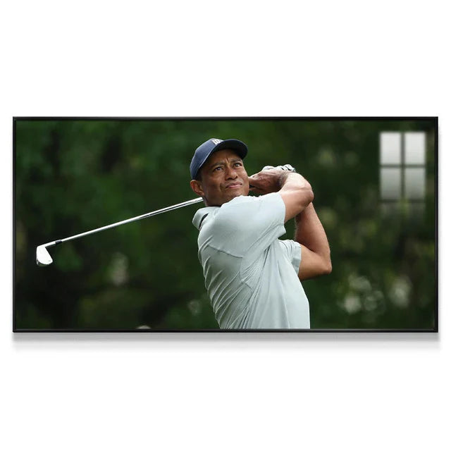 Tiger Woods 2:1 WallArt - Crystal Porcelain Painting - Aluminum Frame
