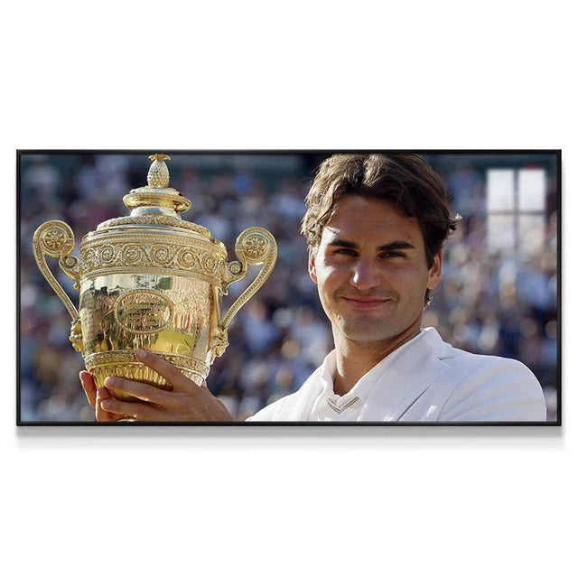 Roger Federer 2:1 WallArt - Crystal Porcelain Painting - Aluminum Frame