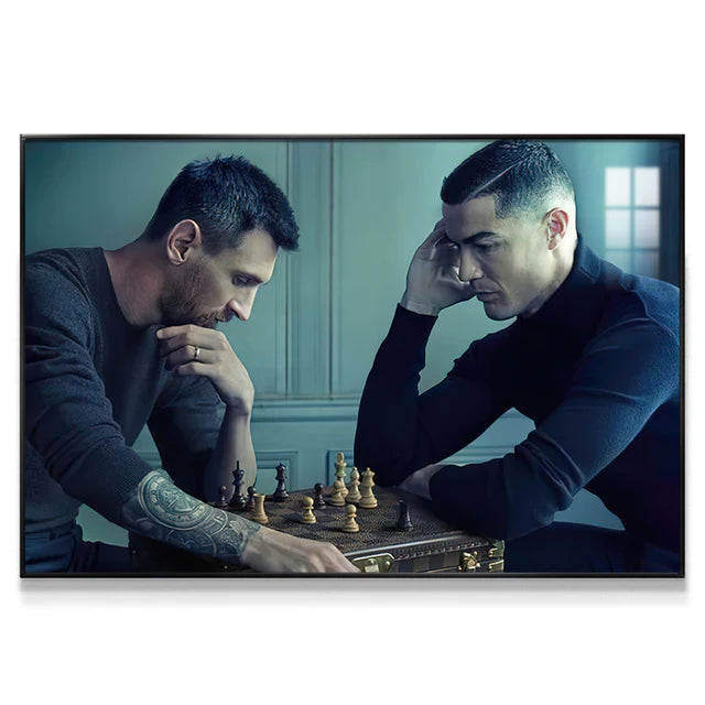 LIONEL MESSI AND CRISTIANO RONALDO - Horizontal 3:2 WallArt