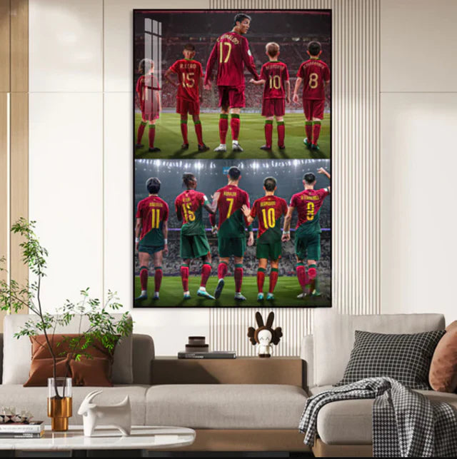 Cristiano Ronaldo CR7 Football Memories Wall Art Poster GOAT Tribute Legendary Career Fan Decor