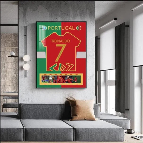 CRISTIANO RONALD'S JERSEY WallArt (GRAPHIC JERSEY）