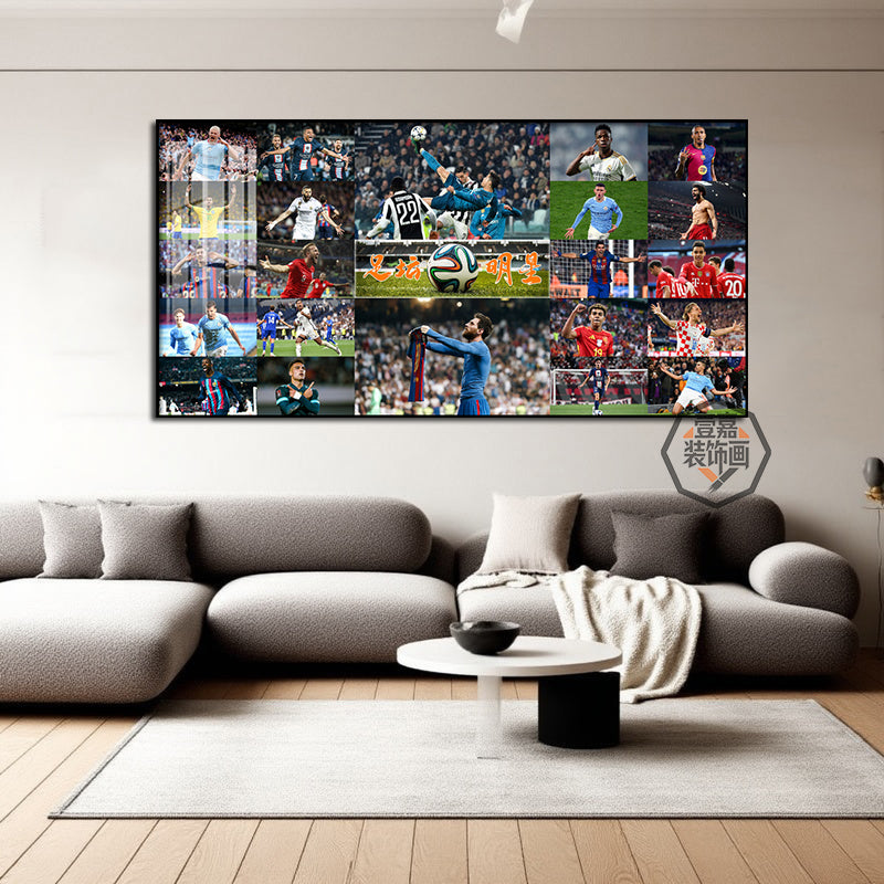 Football star Ronaldo Messi decorative painting