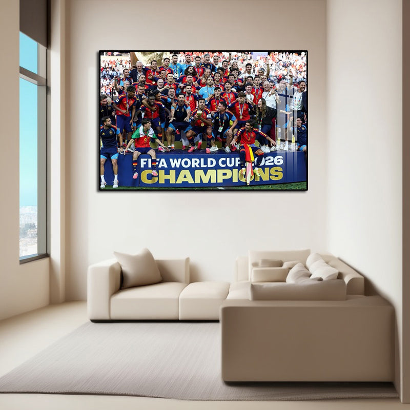 Spain 2026 World Cup Champions Wall Art